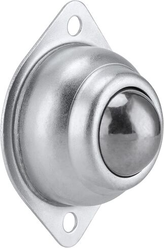 20 PCS 3/4 Inch Silver Roller Ball Transfer Bearing, Carbon Steel Screw Mounted Round Swivel Ball Transfer Unit Universal Ball Bearing Casters for Conveyor, Roller Stand,Transmission in Saudi Arabia