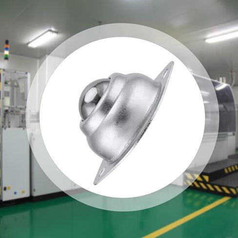 20 PCS 3/4 Inch Silver Roller Ball Transfer Bearing, Carbon Steel Screw Mounted Round Swivel Ball Transfer Unit Universal Ball Bearing Casters for Conveyor, Roller Stand,Transmission in Saudi Arabia