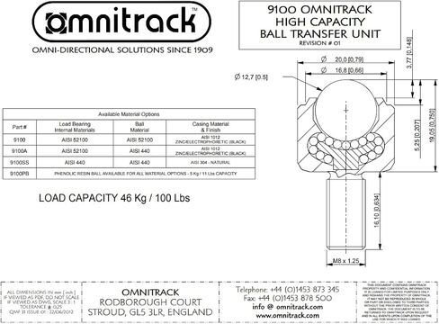 9100 Ball Transfer Unit (8100) in Saudi Arabia