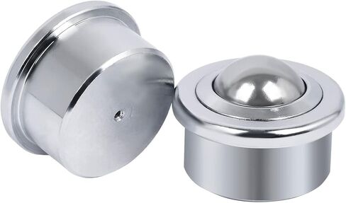 Roller Ball Transfer Bearings Casters - Ball Transfer Unit for Transmission Equipment Conveyor, 1 Inch Universal Rotation Roller, Bearing Steel & Carbon Steel,1600 Lbs Total Load Capacity, Set of 4 in Kuwait