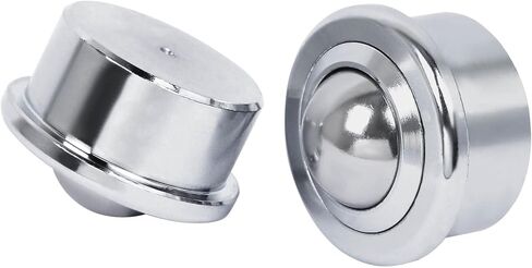 Roller Ball Transfer Bearings Casters - Ball Transfer Unit for Transmission Equipment Conveyor, 1 Inch Universal Rotation Roller, Bearing Steel & Carbon Steel,1600 Lbs Total Load Capacity, Set of 4 in Kuwait