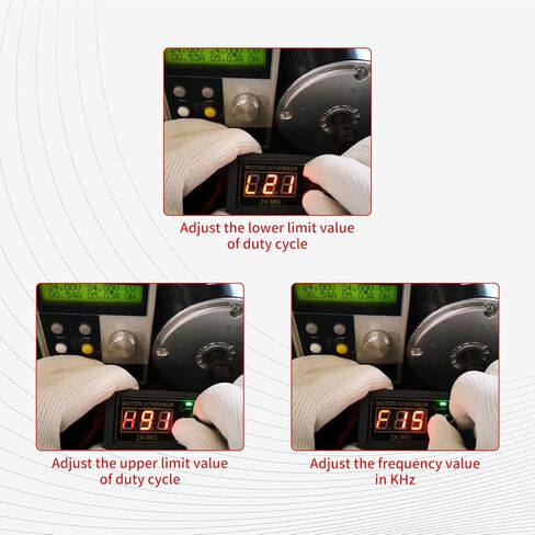ZK-MG PWM Motor Speed Controller LED Digital Display Adjustable Signal Generator Driver Module 5V 12V 24V DC Motor Governor High Precision Speed Regulator with Shell in Saudi Arabia
