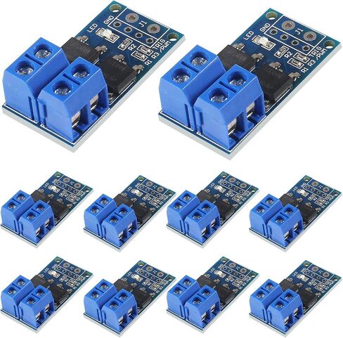 10PCS DC 5V-36V 15A (Max 30A) 400W Dual High-Power MOS Transistor Driving Controller Module, MELIFE FET Trigger Switch Drive Board 0-20KHz PWM Electronic Switch Control Board Speed Control in Saudi Arabia