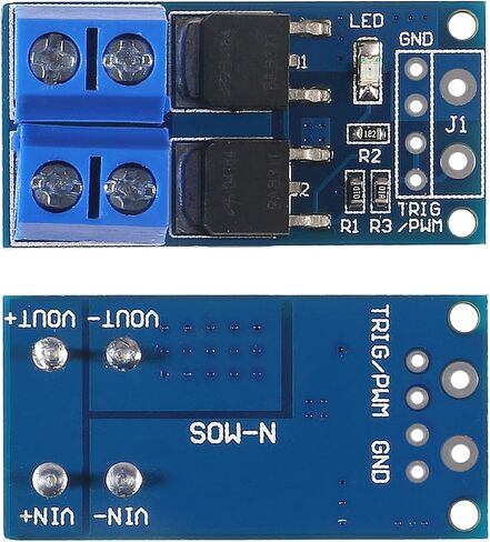 10PCS DC 5V-36V 15A (Max 30A) 400W Dual High-Power MOS Transistor Driving Controller Module, MELIFE FET Trigger Switch Drive Board 0-20KHz PWM Electronic Switch Control Board Speed Control in Saudi Arabia