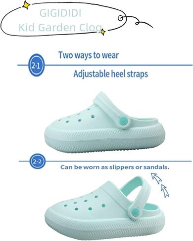 Kids Clogs Toddler Garden Slip On Water Shoes,Beach Slipper for Boys and Girls in Kuwait