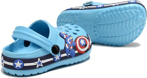 Toddler Clogs EVA Cute Cartoon Pattern Boys and Girls Clogs One-Foot Lightweight Breathable Children's Clogs Sandals in Saudi Arabia