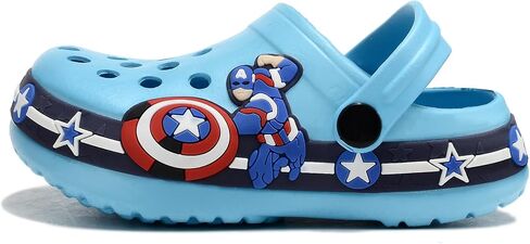 Toddler Clogs EVA Cute Cartoon Pattern Boys and Girls Clogs One-Foot Lightweight Breathable Children's Clogs Sandals in Saudi Arabia