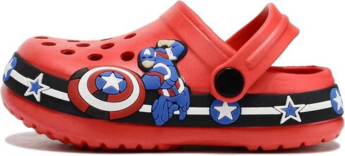 Toddler Clogs EVA Cute Cartoon Pattern Boys and Girls Clogs One-Foot Lightweight Breathable Children's Clogs Sandals in Saudi Arabia