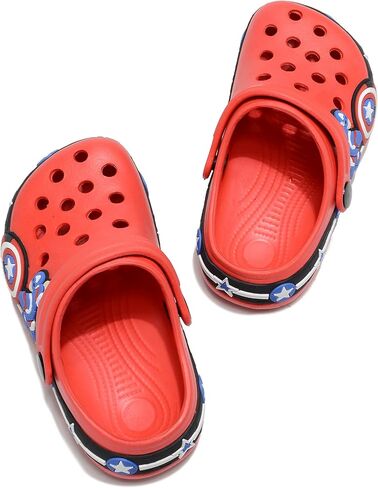Toddler Clogs EVA Cute Cartoon Pattern Boys and Girls Clogs One-Foot Lightweight Breathable Children's Clogs Sandals in Saudi Arabia