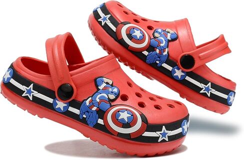 Toddler Clogs EVA Cute Cartoon Pattern Boys and Girls Clogs One-Foot Lightweight Breathable Children's Clogs Sandals in Saudi Arabia
