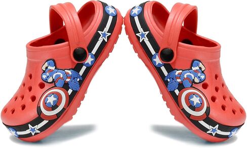 Toddler Clogs EVA Cute Cartoon Pattern Boys and Girls Clogs One-Foot Lightweight Breathable Children's Clogs Sandals in Saudi Arabia