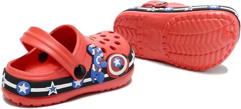 Toddler Clogs EVA Cute Cartoon Pattern Boys and Girls Clogs One-Foot Lightweight Breathable Children's Clogs Sandals in Saudi Arabia