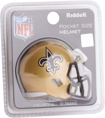 Riddell NFL New Orleans Saints Helmet Pocket ProHelmet Pocket Pro Speed Style, Team Colors, One Size in Saudi Arabia