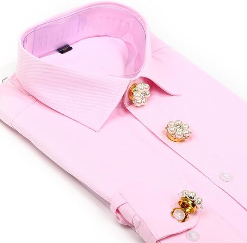 Cufflinks for Men Women Shirt Sleeve Buttons Faux Pearl Rhinestone Button Cover for Clothing Decorative Buttons Pins Fashion Cuff link Jewelry Buttons Girls Gifts in Saudi Arabia