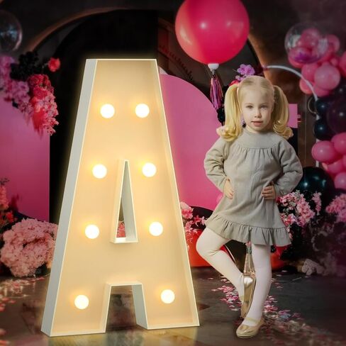 Tongjoy 3FT Marquee Light Up Letters, Large Light Up Letters for Baby Shower Party Backdrop Decor, Marquee Letters for Birthday Wedding Engagement Party Decorations, Mosaic Letter & in Saudi Arabia