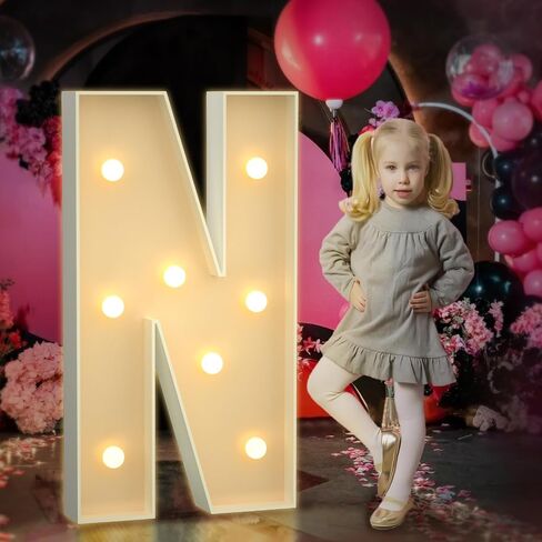 Tongjoy 3FT Marquee Light Up Letters, Large Light Up Letters for Baby Shower Party Backdrop Decor, Marquee Letters for Birthday Wedding Engagement Party Decorations, Mosaic Letter & in Saudi Arabia