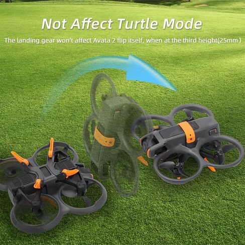 Avata 2 Landing Gear Foldable Quick Release Extension Leg for DJI Avata 2 Accessories, Height Extension Leg for DJI Avata 2 Drone (Orange) in Saudi Arabia