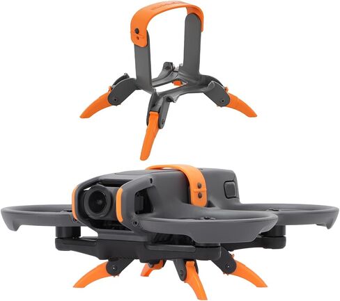 Avata 2 Landing Gear قابلة للطي سريعة الإصدار لملحقات DJI Avata 2، ساق تمديد الارتفاع لـ DJI Avata 2 Drone (برتقالي) in Kuwait