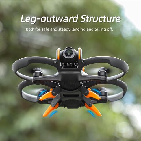 Avata 2 Landing Gear قابلة للطي سريعة الإصدار لملحقات DJI Avata 2، ساق تمديد الارتفاع لـ DJI Avata 2 Drone (برتقالي) in Kuwait