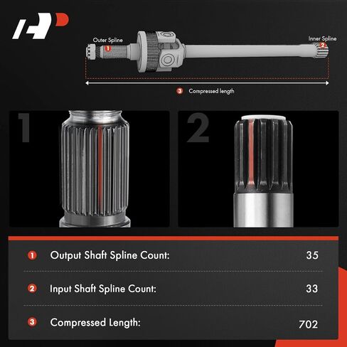 A-Premium CV Axle Shaft Assembly Compatible with Ram 2500 2014-2018, 3500 2013, Front Right Passenger Side in Saudi Arabia