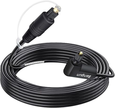 كابل صوت بصري أبيض، سلك بصري صوتي رقمي نحيف 90 درجة، كابل ضوئي SPDIF Toslink، كابل صوت من الألياف الضوئية بزاوية قائمة، كابل صوت رقمي لشريط الصوت/التلفزيون/PS4/Xbox/المسرح المنزلي، 6 أقدام in Kuwait
