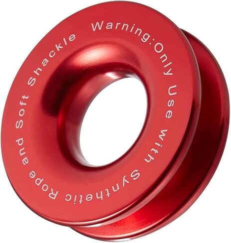 Snatch Recovery Ring 46000 LBS, Winch Snatch Block Compatible with ATV UTV SUV Truck Off-Road Vehicle Towing Soft Shackle Recovery (Black,1 Pack Snatch Ring in Saudi Arabia
