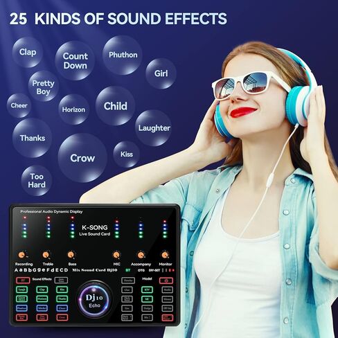 حزمة معدات البودكاست، طقم ميكروفون مكثف مع بطاقة صوت حية وحامل ميكروفون قابل للتعديل لتسجيل غناء الاستوديو، والصوت الزائد، والبث المباشر ومقاطع فيديو يوتيوب in Kuwait