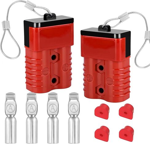 smseace 2Pack 50Amp Battery Quick Connect Plugs and connectors 6-12Gauge Battery Quick Disconnect for Winch, Trailer and trolling Motor Towing Winch Quick Connect Systems in Saudi Arabia