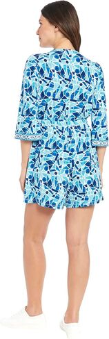 London Times womens Casual Mini Romper for Women | Short Summer Style | Faux Wrap Rompers for Women in Saudi Arabia