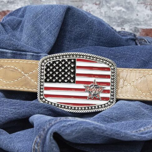 حزام Montana Silversmiths للجنسين من PBR American Pride بإبزيم متعدد مقاس واحد in Kuwait