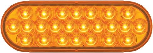 GG Grand General 76526 مصباح LED بيضاوي 4 بوصة بيضاوي 24 لؤلؤة مع عدسة شفافة، كهرماني/شفاف in Kuwait