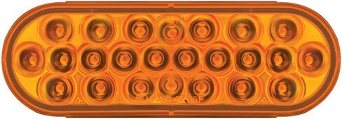 GG Grand General 76526 مصباح LED بيضاوي 4 بوصة بيضاوي 24 لؤلؤة مع عدسة شفافة، كهرماني/شفاف in Kuwait