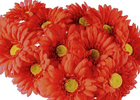 CraftMore Blue Colored Gerbera Daisy Stems 14 Inch Set of 12 in Saudi Arabia