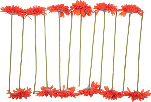 CraftMore Blue Colored Gerbera Daisy Stems 14 Inch Set of 12 in Saudi Arabia