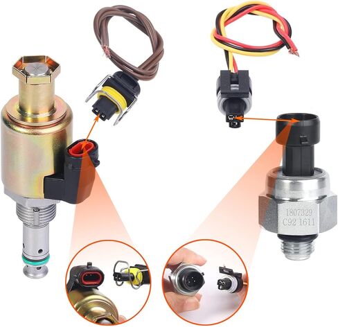 7.3 IPR Valve Injector Pressure Regulator & ICP Control Sensor with Pigtail Compatible with Ford F250 F350 F450 F550 Super Duty F650 F750 E350 E450 E550 Excursion Replace OE # F81A9C968AA in Saudi Arabia