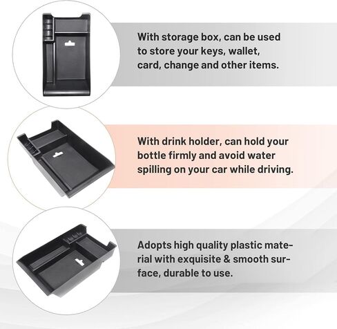 RED WOLF Center Console Organizer Tray Armrest Container Storage Box Glove Pallet Replacement For 2014-2017 BMW X5 F15 F16, X6 2019 AT Only in Saudi Arabia
