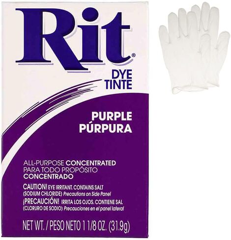 All Purpose Concentrated Rit Dye Powder with Plastic Gloves for Clothing, Décor, and Crafts – Color Remover (1 Pack) in Saudi Arabia