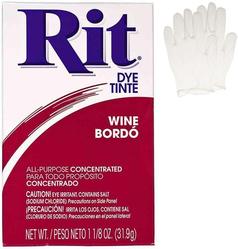 All Purpose Concentrated Rit Dye Powder with Plastic Gloves for Clothing, Décor, and Crafts – Color Remover (1 Pack) in Saudi Arabia