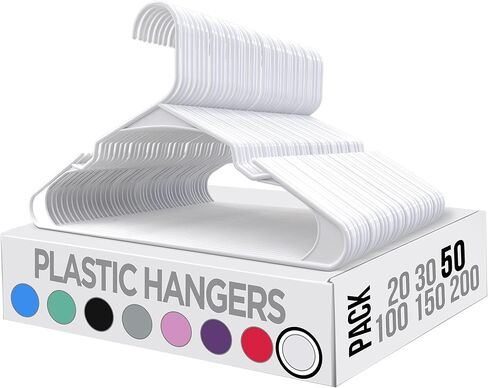 Utopia Home Clothes Hangers 30 Pack - Plastic Hangers Space Saving - Durable Coat Hanger with Shoulder Grooves (Aqua) in Saudi Arabia
