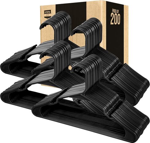 Utopia Home Clothes Hangers 30 Pack - Plastic Hangers Space Saving - Durable Coat Hanger with Shoulder Grooves (Aqua) in Saudi Arabia