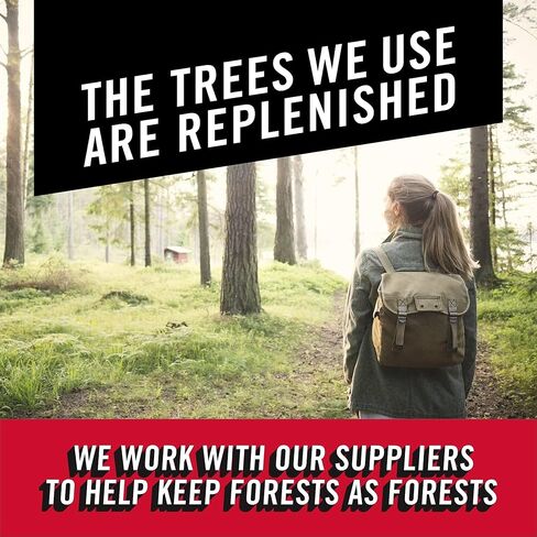 مناشف ورقية من براوني بيك-أ سايز، 12 لفة مزدوجة = 24 لفة عادية، مقاسين من الملاءات (نصف أو كامل)، منشفة ورقية قوية للاستخدام اليومي in Kuwait