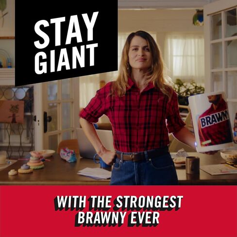 مناشف ورقية من براوني بيك-أ سايز، 12 لفة مزدوجة = 24 لفة عادية، مقاسين من الملاءات (نصف أو كامل)، منشفة ورقية قوية للاستخدام اليومي in Kuwait