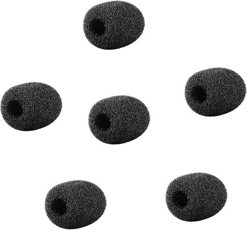 (6 packs) Foam Windscreen & Lapel Clips, BOYA Microphone Replacement Kit for Lapel Lavalier Microphone, Lav Microphone Accessories in Saudi Arabia