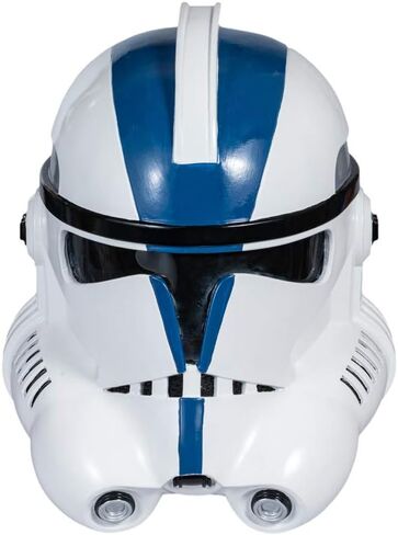 X-COSTUME استنساخ المرحلة 2 خوذة الراتنج الأبيض الأزرق قناع تأثيري حلي الدعائم الكبار الراتنج خوذة للعب دور الهالوين in Kuwait