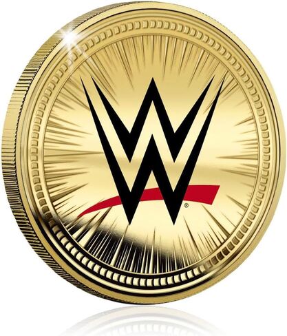 ميدالية WWE Wrestlemania XL 40 الرسمية ذات الحجم الكبير Gold Luxe Edition Coin لعام 2024 in Kuwait