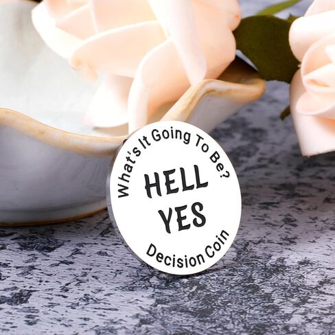Date Night Idea Decision Yes No Coin Gifts for Boyfriend Girlfriend Anniversary for Husband Women Men Funny Decision Maker for Best Friend Tee Girls Boys Birthday Christmas Stocking Stuffers for Him in Saudi Arabia