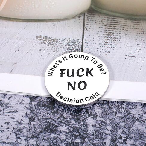 Date Night Idea Decision Yes No Coin Gifts for Boyfriend Girlfriend Anniversary for Husband Women Men Funny Decision Maker for Best Friend Tee Girls Boys Birthday Christmas Stocking Stuffers for Him in Saudi Arabia