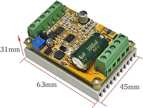 HiLetgo 380W 6.5-50V PWM DC Brushless Electric Motor Speed Controller with Hall-Less in Saudi Arabia