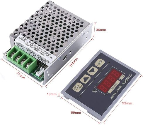DC Motor Speed Controller, 12-80V DC 30A PWM Motor Speed Controller With Digital Display Panel, Button Switch Variable Stepless Speed Control Regulator, Soft Start Soft Stop in Saudi Arabia