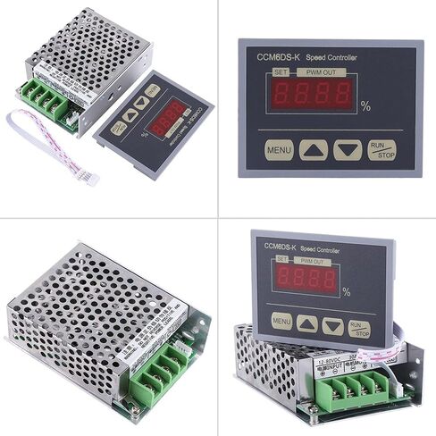 DC Motor Speed Controller, 12-80V DC 30A PWM Motor Speed Controller With Digital Display Panel, Button Switch Variable Stepless Speed Control Regulator, Soft Start Soft Stop in Saudi Arabia